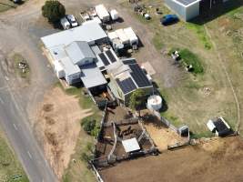 Drone flyover of slaughterhouse - Captured at Maclagan Meats, Maclagan QLD Australia.