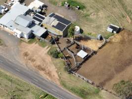 Drone flyover of slaughterhouse - Captured at Maclagan Meats, Maclagan QLD Australia.