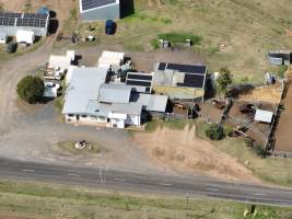 Drone flyover of slaughterhouse - Captured at Maclagan Meats, Maclagan QLD Australia.