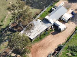 Drone flyover of slaughterhouse - Captured at Crows Nest Meatworks, Crows Nest QLD Australia.