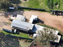 Drone flyover of slaughterhouse - Captured at Crows Nest Meatworks, Crows Nest QLD Australia.