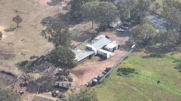 Drone flyover of slaughterhouse - Captured at Crows Nest Meatworks, Crows Nest QLD Australia.