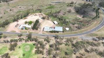 Drone flyover of slaughterhouse - Captured at Millmerran Meats, Millmerran QLD Australia.