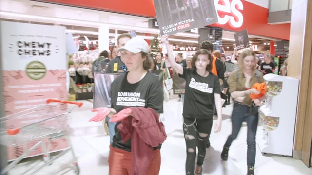 Coles sit-in protest