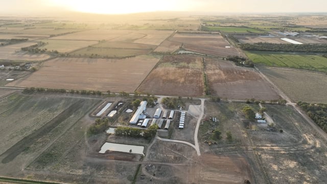 Drone flyover of AFG Breeder Piggery