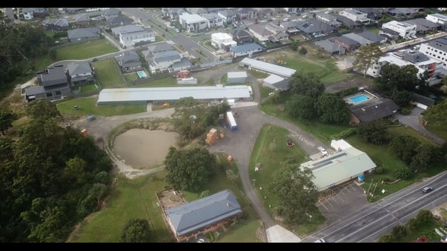 Drone flyover of Summerland Poultry slaughterhouse