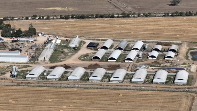 Drone flyover of Griffiths Farms Piggery