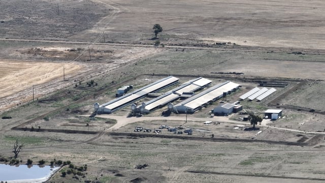 Drone flyover of Macorna Breeder Piggery